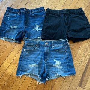 Universal Thread High Rise Midi Shorts (3 pair)